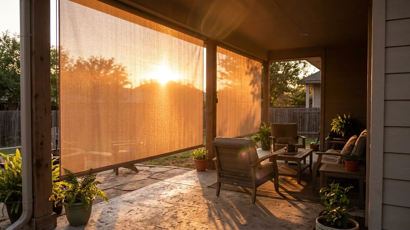 Patio Screens for West-Facing Afternoon Sun explained for Nashville and Middle Tennessee