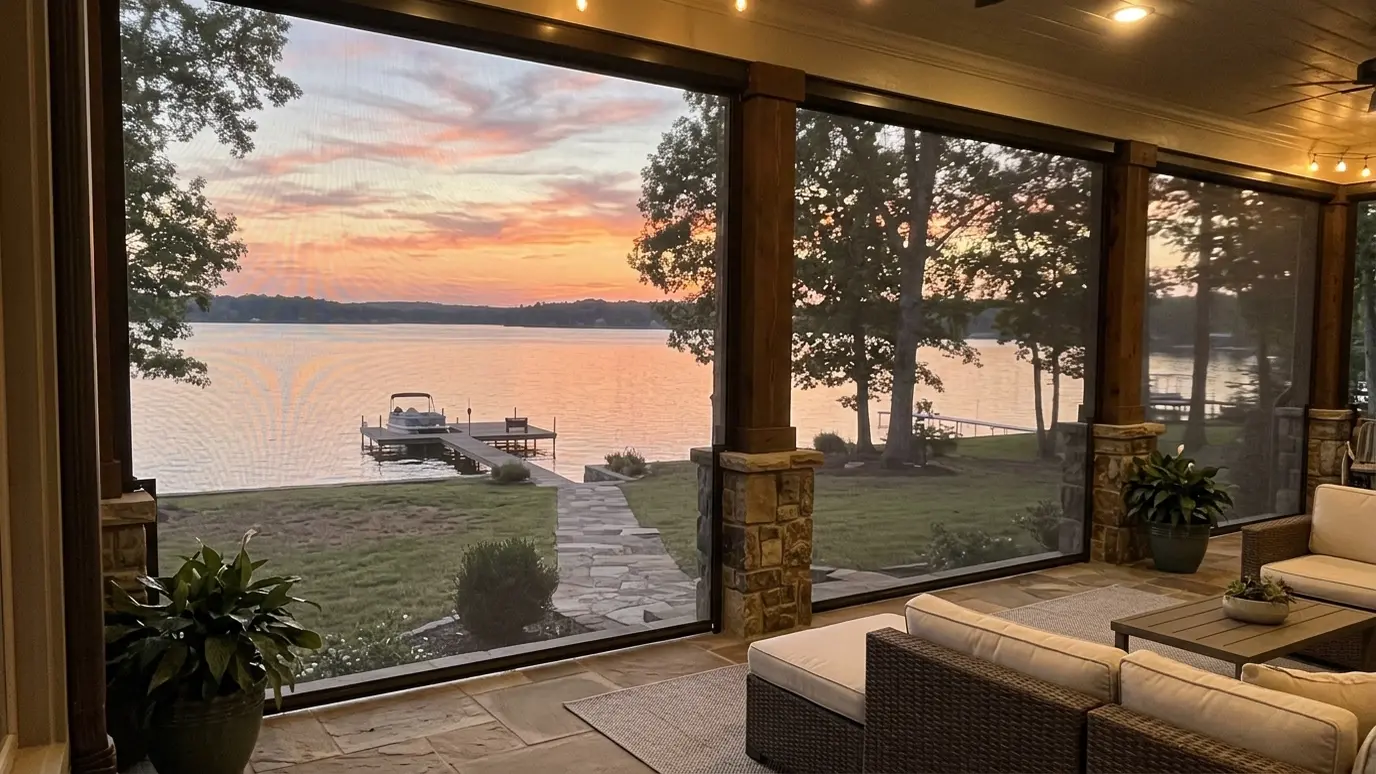 Patio Screens for Lakeside and Creekside Lots explained for Nashville and Middle Tennessee