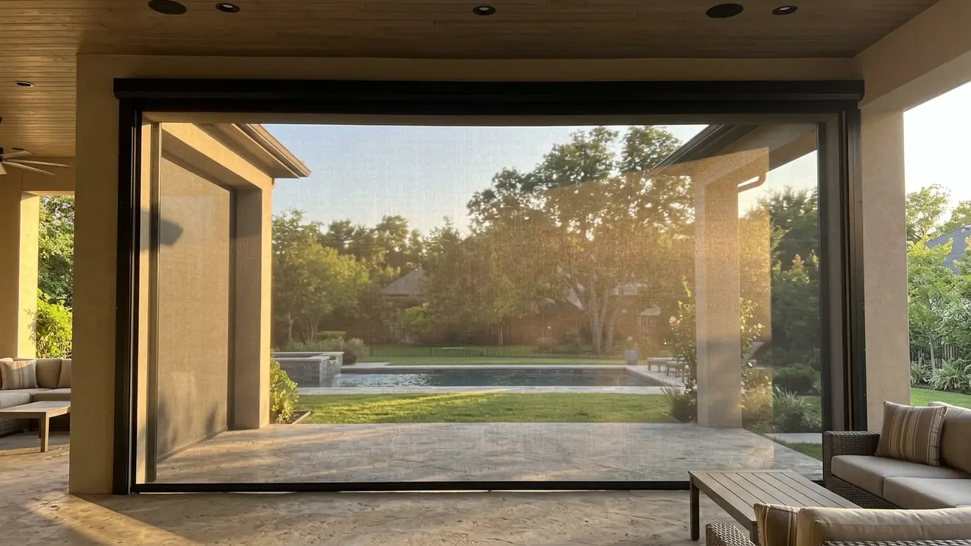 Custom Motorized Retractable Patio Screens in Nashville and Middle Tennessee